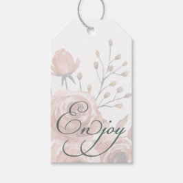 Elegante Waterverf Favor Tag Cadeaulabel