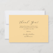 Elegante Waterverf Floral Bee Flat Dank u kaart (Achterkant)