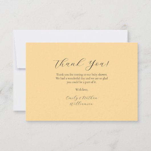 Elegante Waterverf Floral Bee Flat Dank u kaart (Achterkant)