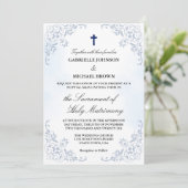 Elegante Waterverf Floral Catholic Nuptial Mass Kaart (Staand voorkant)