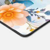 Elegante Waterverf Floral Patten ontwerp Bureaumat (Hoek)
