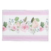 Elegante Waterverf Floral Set van Kussenslopen (Achterkant-Links)