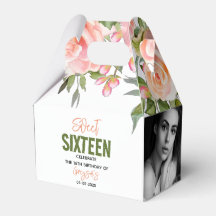 Elegante Waterverf Floral Sweet Sixteen