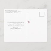 Elegante Waterverf Floral We hebben verplaatst nie Aankondigingskaart (Achterkant)