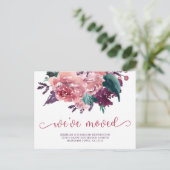 Elegante Waterverf Floral We hebben verplaatst nie Aankondigingskaart (Staand voorkant)