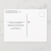 Elegante Waterverf Floral We hebben verplaatst nie Aankondigingskaart (Achterkant)