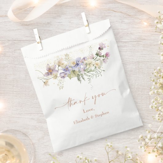 Elegante Waterverf Floral Wedding Favor Tassen Bedankzakje (Geknipt)