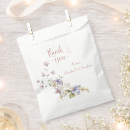 Elegante Waterverf Floral Wedding Favor Tassen Bedankzakje