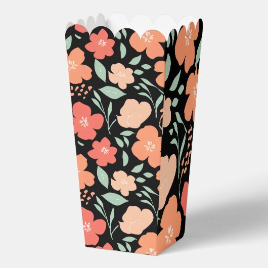 Elegante Waterverf Flowers - Delicate bloemencadea Bedankdoosjes (Achterkant)