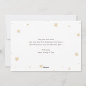 Elegante Waterverf Foto Vrolijk Kerstfeest Kaart (Achterkant)