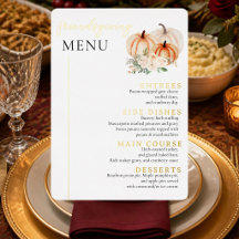 Elegante Waterverf Friendsgiving Pompoendiner