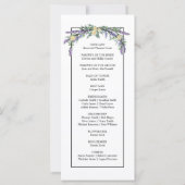 Elegante waterverf geel rozen lavendel groen (Achterkant)