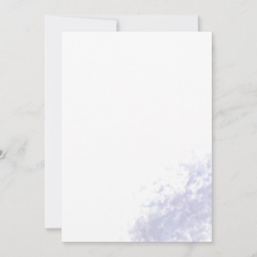 Elegante Waterverf geïllustreerde huwelijksuitnodi Kaart (Achterkant)