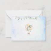 Elegante Waterverf gekke gans verjaardagsfeestje Notitiekaartje (Achterkant)