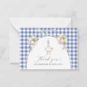 Elegante Waterverf gekke gans verjaardagsfeestje Notitiekaartje (Voorkant)