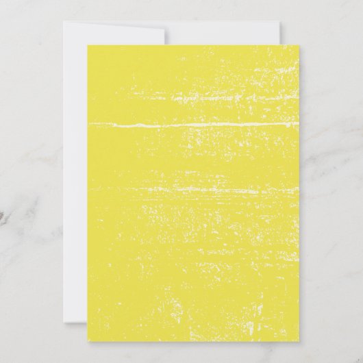 Elegante Waterverf Gele Citroenen Bruiloft Kaart (Achterkant)