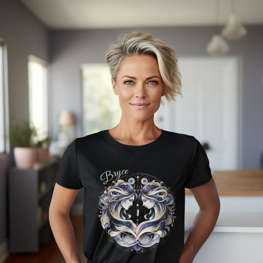 Elegante Waterverf Gemini Zodiac Custom T-shirt