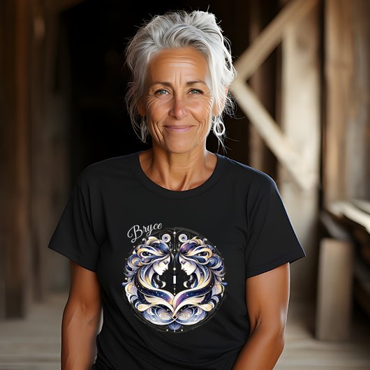 Elegante Waterverf Gemini Zodiac Custom T-shirt