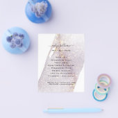 Elegante Waterverf Glans Flyer (Enkel)