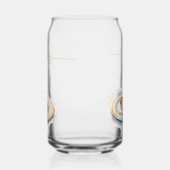 Elegante Waterverf Golden Roos Trouwringen Blikvorm Glas (Links)