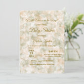 Elegante Waterverf Green & Terracotta Baby shower Kaart (Staand voorkant)