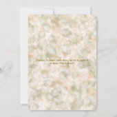 Elegante Waterverf Green & Terracotta Baby shower Kaart (Achterkant)