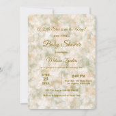 Elegante Waterverf Green & Terracotta Baby shower Kaart (Voorkant)