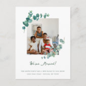 Elegante Waterverf groen adreswijziging Briefkaart (Voorkant)