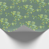 Elegante waterverf groen botanisch groen cadeaupapier (Hoek)