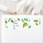 Elegante waterverf groen botanisch groen etiket (Insitu)