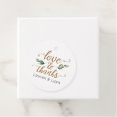 Elegante Waterverf groen bruiloft gunst Label (In situ)