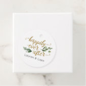 Elegante Waterverf groen bruiloft gunst Label (In situ)