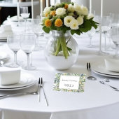 Elegante Waterverf groen bruiloft plaats kaarten Plaatskaartje