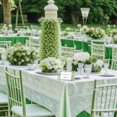 Elegante Waterverf groen bruiloft plaats kaarten Plaatskaartje