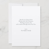 Elegante Waterverf Groene Botanicals Kerst Kaart Notitiekaartje (Achterkant)