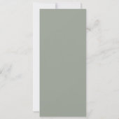 Elegante Waterverf Groene Bruiloftsdouche Kaart (Achterkant)