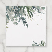 Elegante waterverf groene dank je favorietlabels bedankjes labels (Achterkant)