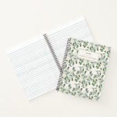 Elegante waterverf groene personaliseerde naam notitieboek (Binnen)