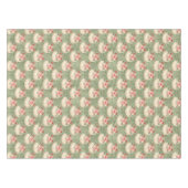 Elegante Waterverf Groene Pompoen Goud Geometrisch Tafelkleed (Voorkant (Horizontaal))