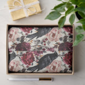 Elegante Waterverf Halloween Bloemen Tissuepapier (Geschenk)