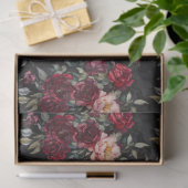 Elegante Waterverf Halloween Bloemen Tissuepapier (Geschenk)