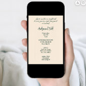 Elegante waterverf Halloween Party Kaart