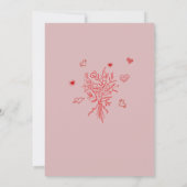 Elegante Waterverf Hand getrokken Doodles grillig  Kaart (Achterkant)