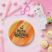 Elegante Waterverf Happy Halloween | Papieren Bord (Feest)