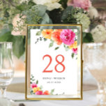 Elegante Waterverf Helder Roze Bloemen Bruiloft Kaart<br><div class="desc">Klik voor verdere aanpassingen op "Deze sjabloon personaliseren" en vervolgens op "Bewerken met ontwerpgereedschap". Stijlvolle bewerkbare gemakkelijk te gebruiken bruiloft sjablonen,  meer items beschikbaar in de winkel (uitnodigingen,  rsvp,  bedankjes,  briefpapier & decor). Neem contact met me op als je hulp nodig hebt of overeenkomende objecten.</div>