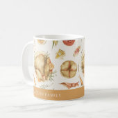 Elegante Waterverf herfst Herfst Turkije Thanksgiv Koffiemok (Voorkant links)