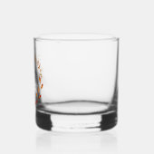 Elegante Waterverf herfstbladeren aangepaste bruil Whisky Glas (Links)