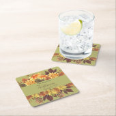 Elegante waterverf herfstbladeren Thanksgiving-fee Kartonnen Onderzetters (Insitu)