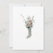 Elegante Waterverf het is koud buiten Baby shower Kaart (Achterkant)