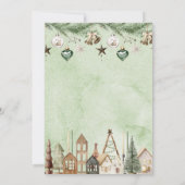 Elegante Waterverf het is koud buiten Baby shower Kaart (Achterkant)